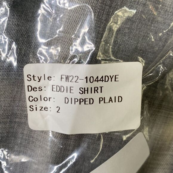 Le Superbe Eddie Long Sleeve Pearl Snap Button Down Shirt in Dipped Plaid Sequin - Picture 13 of 15